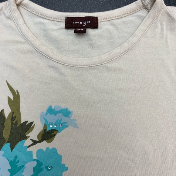 Imoga Little Girls Tee With Flower Print Size 4 - Picture 3 of 5